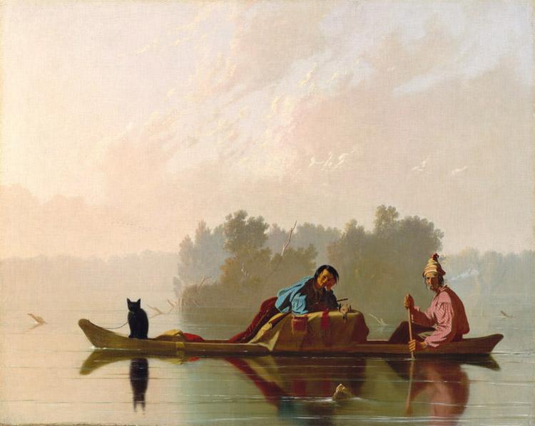 George Caleb Bingham Fur Traders Descending the Missouri (mk13) oil painting picture